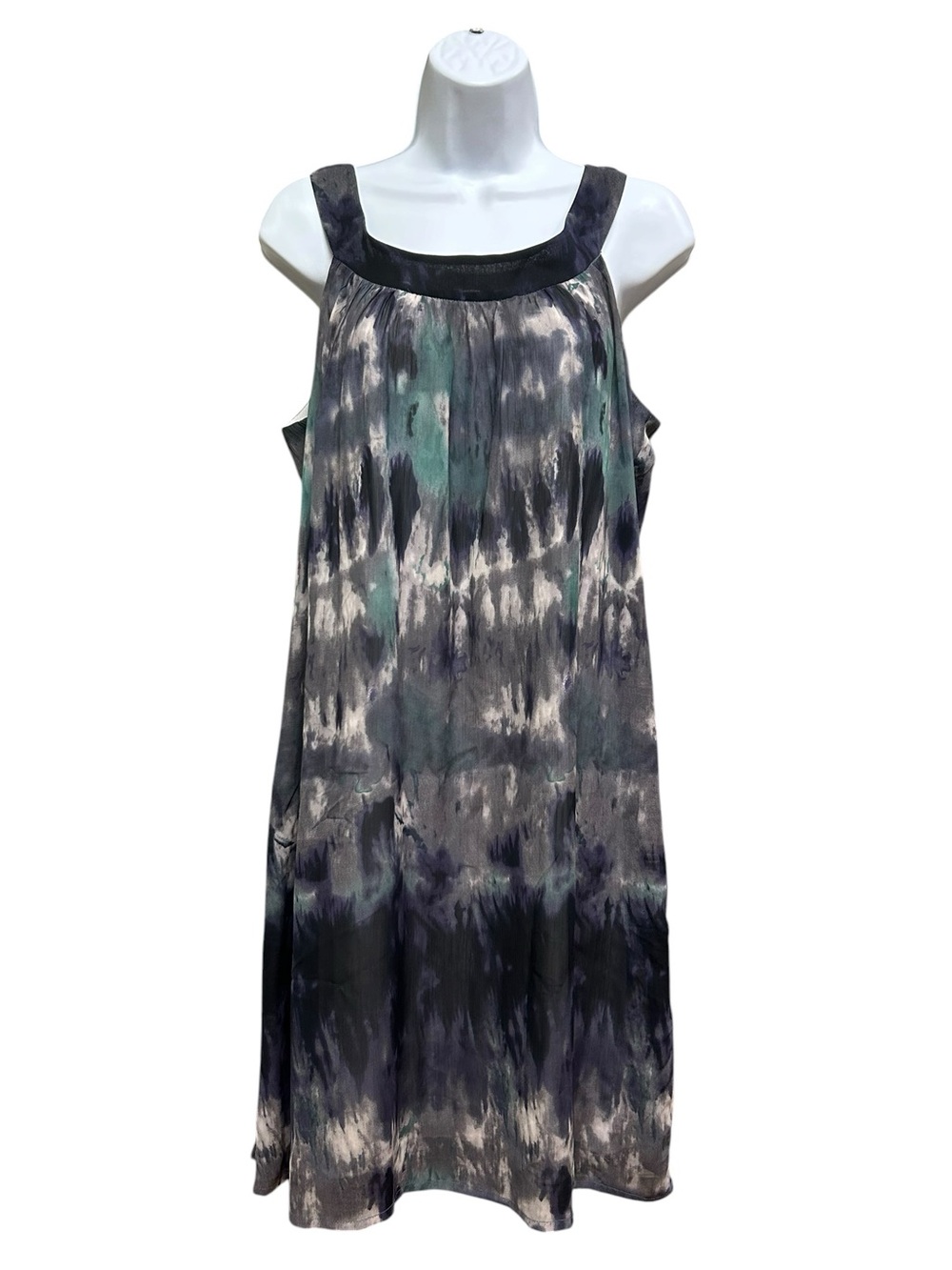 Jonathan Martin Abstract Watercolor Chiffon Moody Dress Size 8
